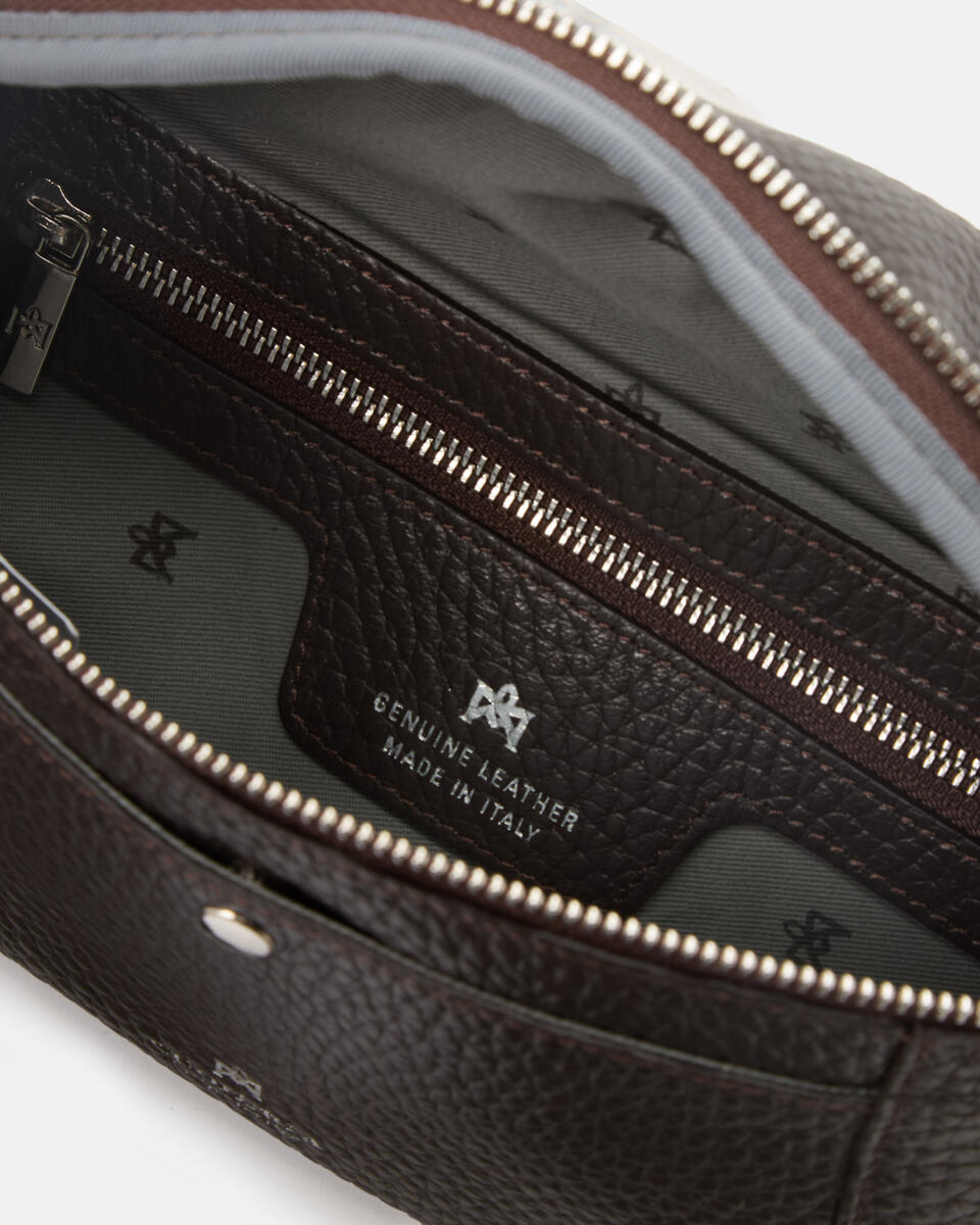BELT BAG Dark brown  - Belt Bags - Men's Bags - Bags - Cuoieria Fiorentina