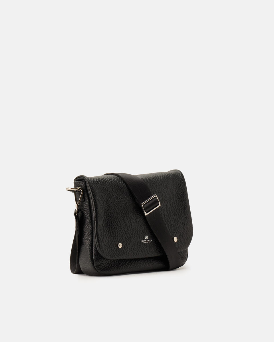 MESSENGER Black  - Crossbody Bags - Men's Bags - Bags - Cuoieria Fiorentina