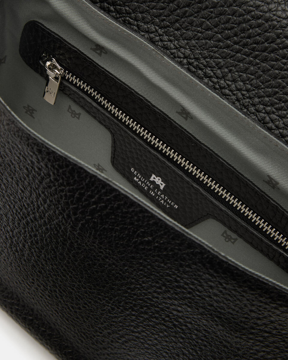 MESSENGER Black  - Crossbody Bags - Men's Bags - Bags - Cuoieria Fiorentina