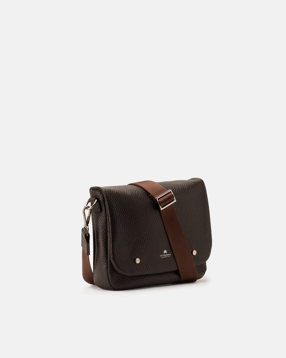 MESSENGER Dark brown  - Crossbody Bags - Men's Bags - Bags - Cuoieria Fiorentina