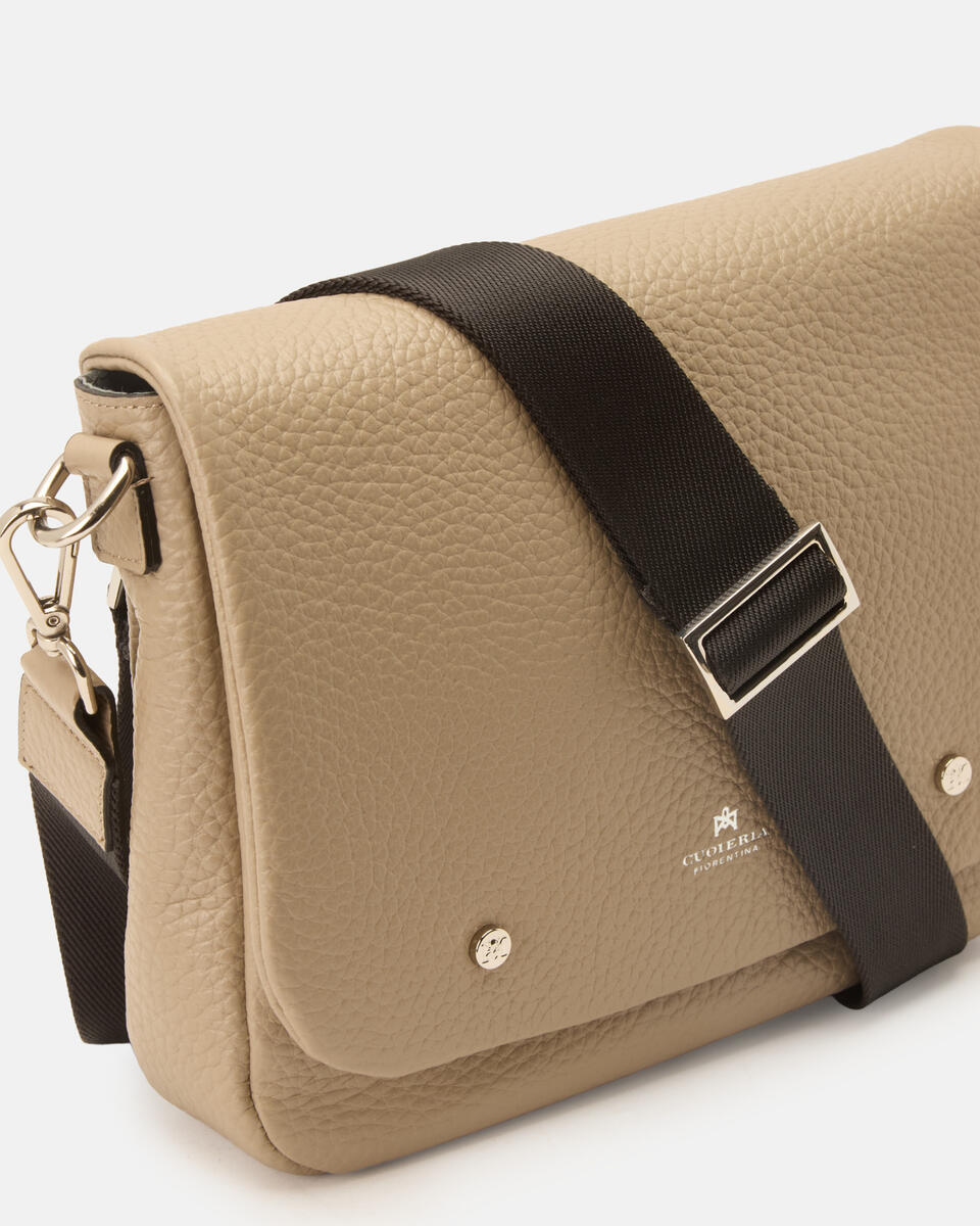 Brad Small Messenger Taupe  - Tracolla - Borse Uomo - Borse - Cuoieria Fiorentina