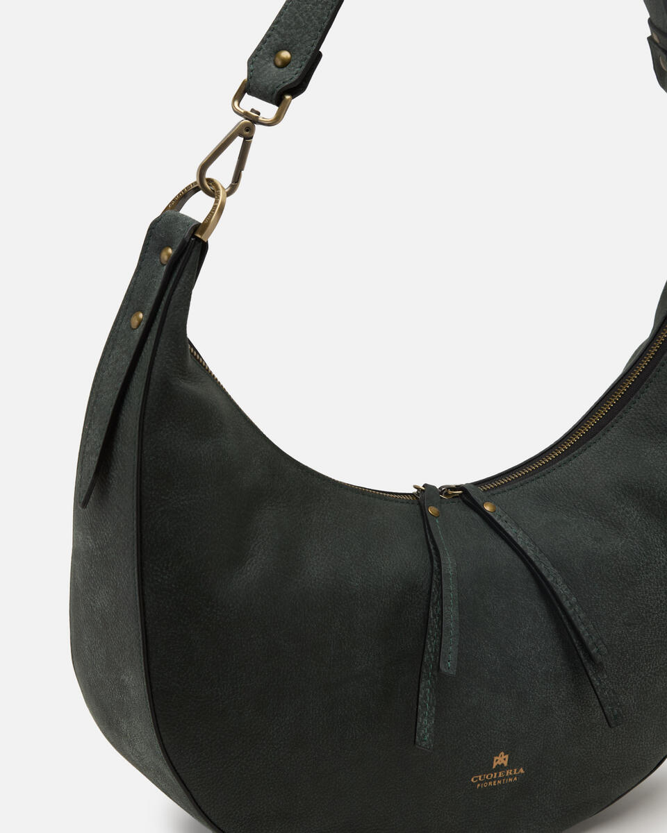 Eva soft large hobo Nabuck Muschio  - Cuoieria Fiorentina