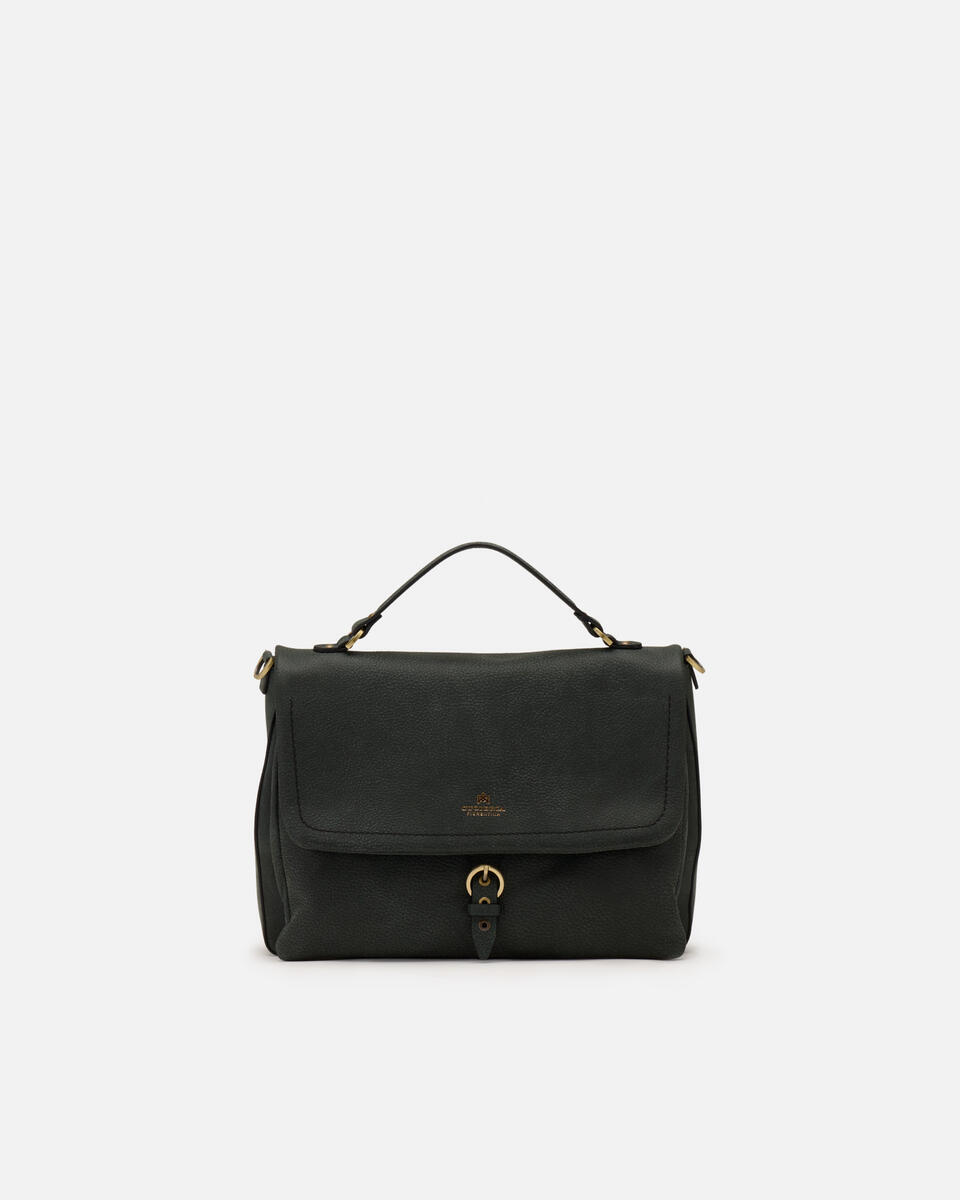 LARGE FLAP BAG Moss  - Cuoieria Fiorentina