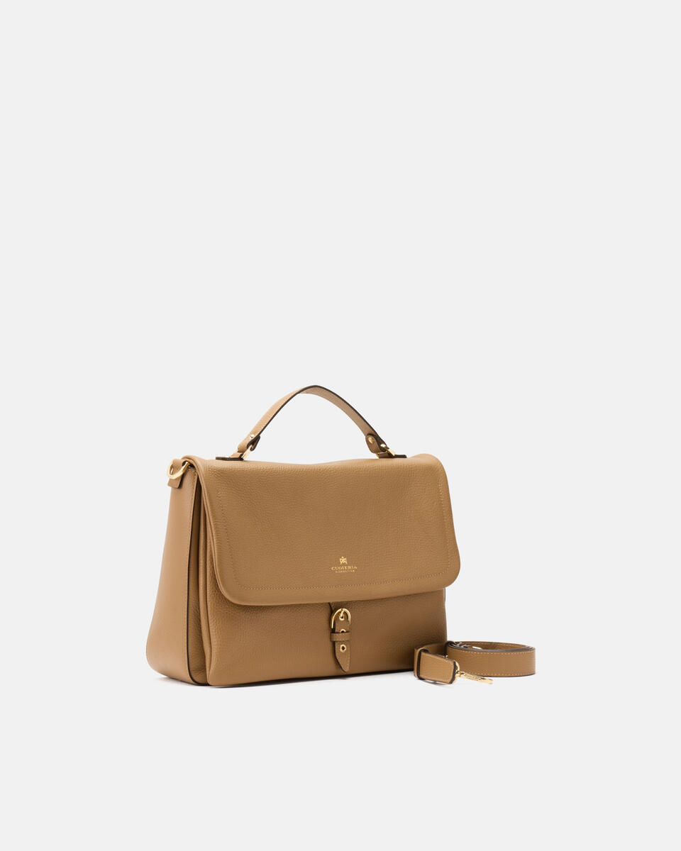 Eva soft large flap Desert  - Messenger - Borse Donna - Borse - Cuoieria Fiorentina