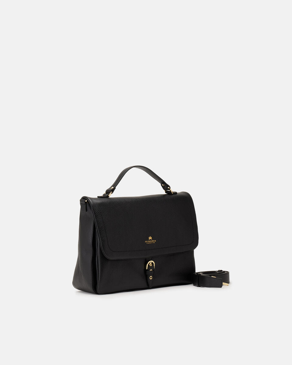 Eva soft large flap Nero  - Cuoieria Fiorentina