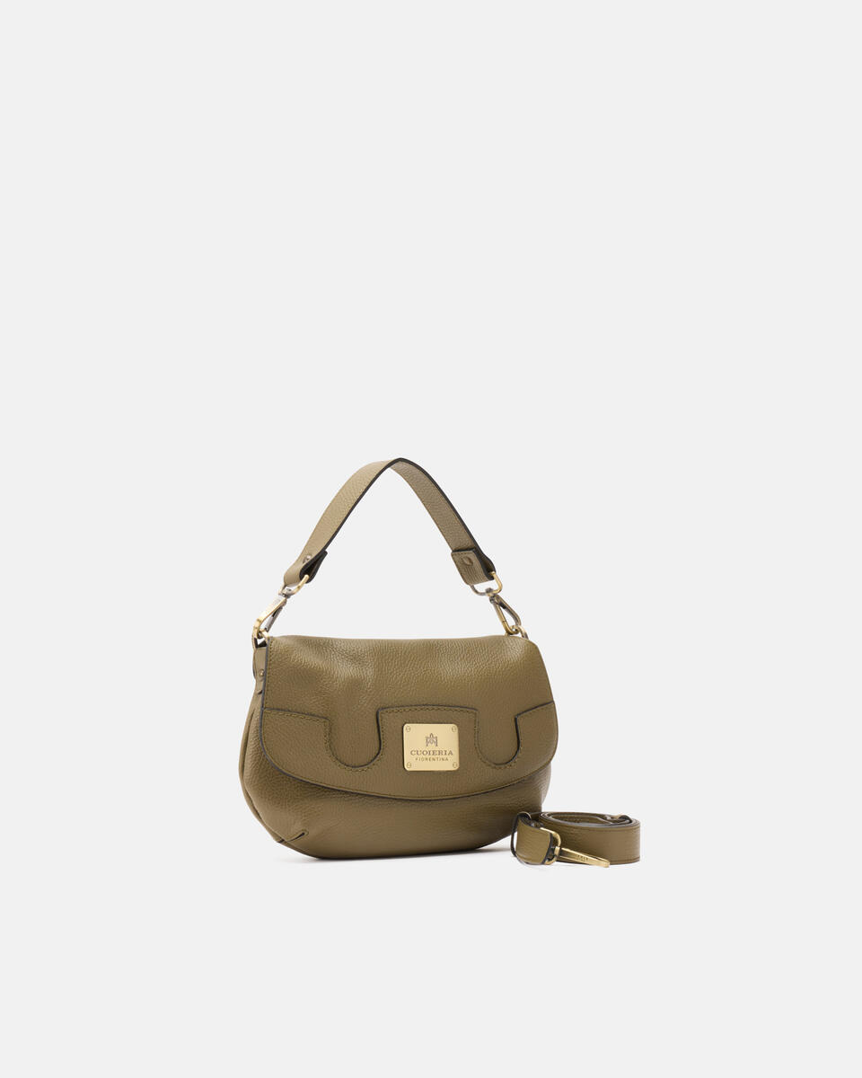 FLAP BAG Forest green   - Cuoieria Fiorentina