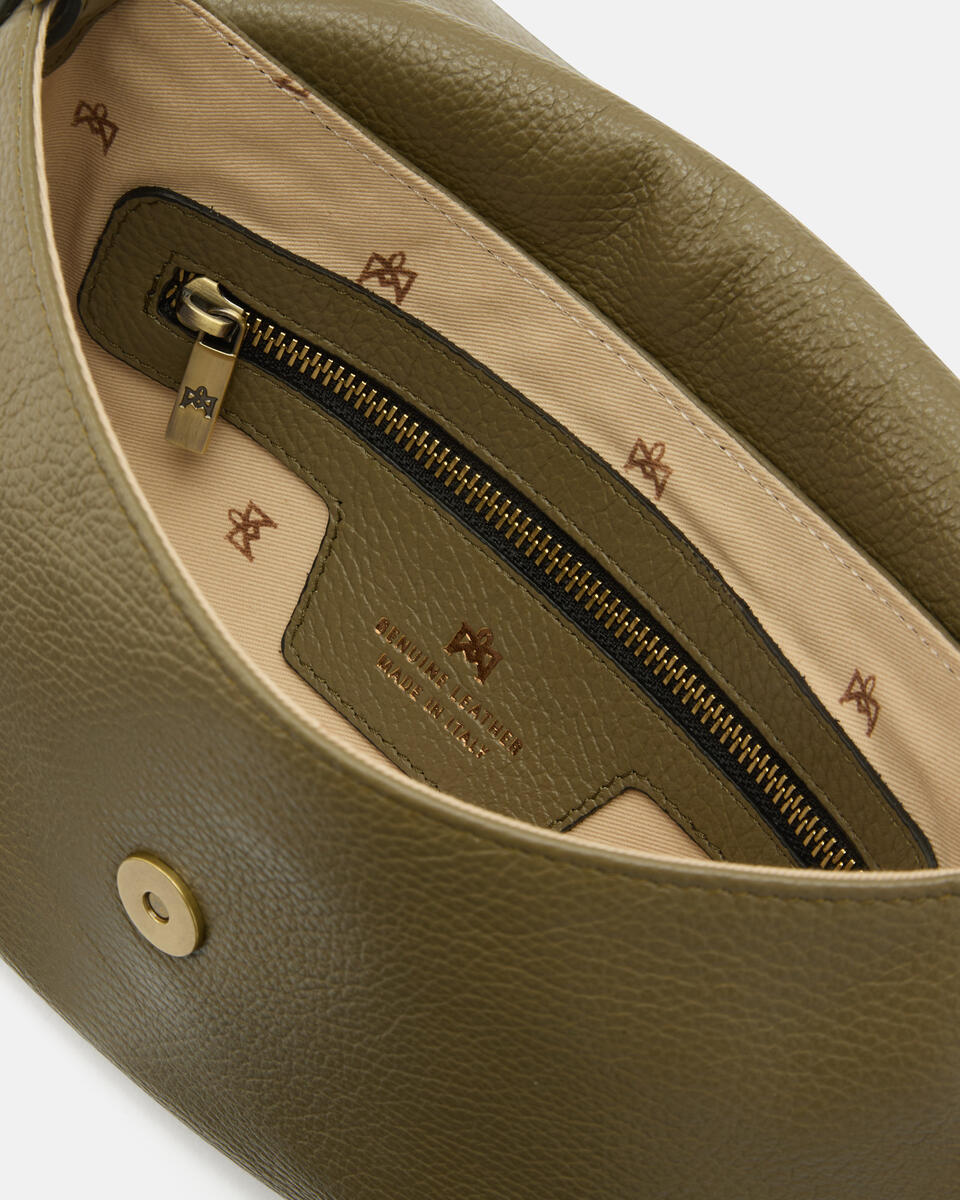 FLAP BAG Forest green   - Cuoieria Fiorentina
