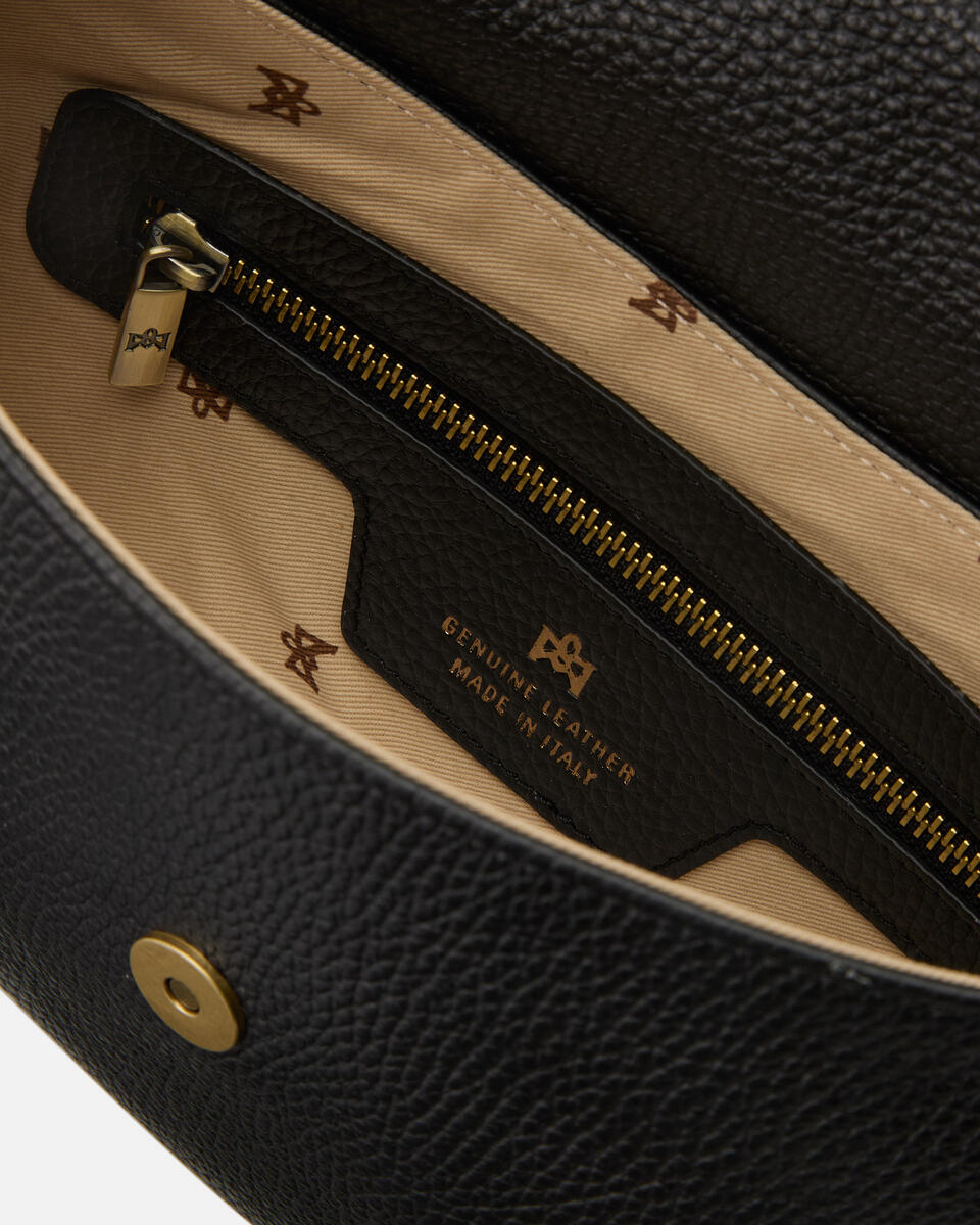 FLAP BAG Black  - Cuoieria Fiorentina