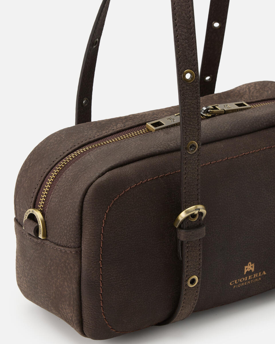 Eva soft duffle Cioccolato  - Borse A Spalla - Borse Donna - Borse - Cuoieria Fiorentina