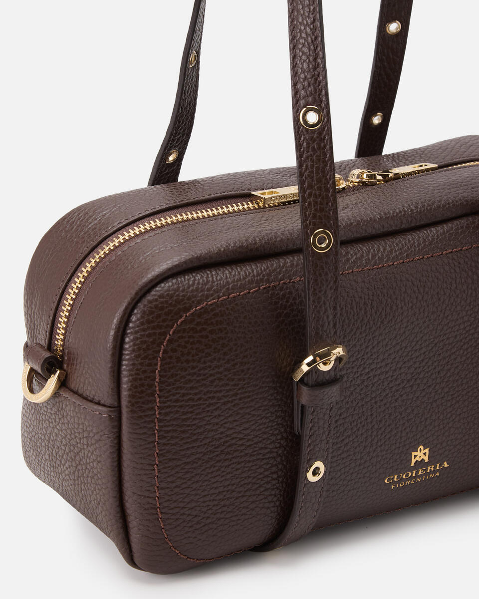 Eva soft duffle Cioccolato  - Borse A Spalla - Borse Donna - Borse - Cuoieria Fiorentina