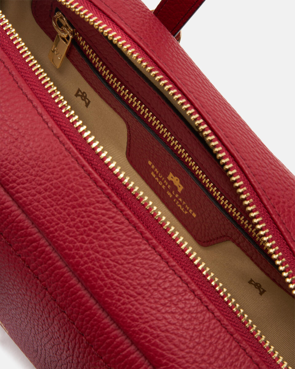 Eva soft duffle Cherry  - Borse A Spalla - Borse Donna - Borse - Cuoieria Fiorentina