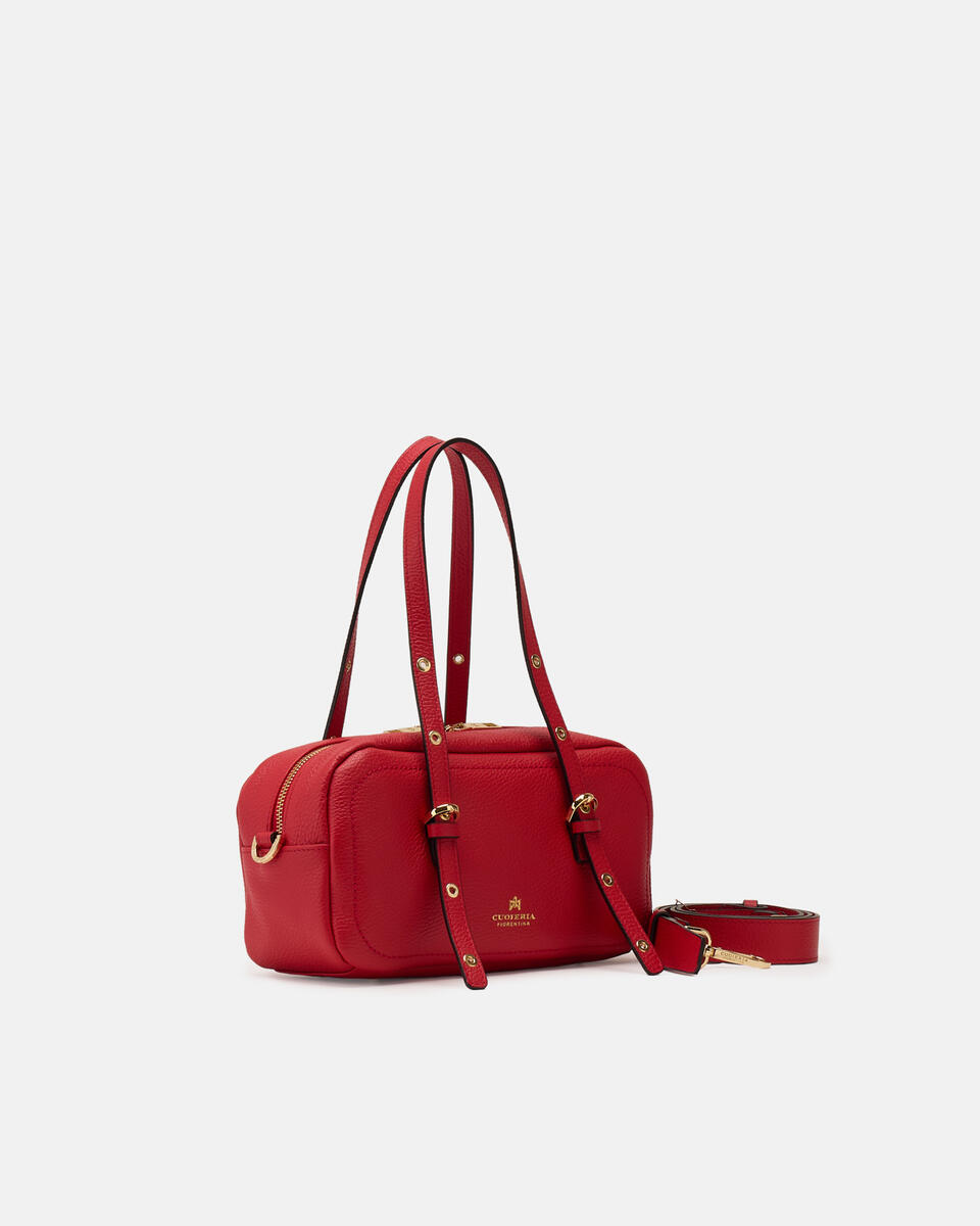 DUFFLE BAG Tomato  - Shoulder Bags - Women's Bags - Bags - Cuoieria Fiorentina