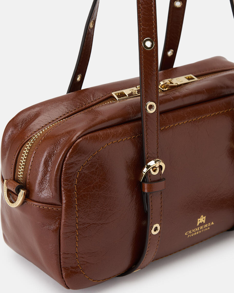 Eva soft duffle Vintage Caramel  - Borse A Spalla - Borse Donna - Borse - Cuoieria Fiorentina