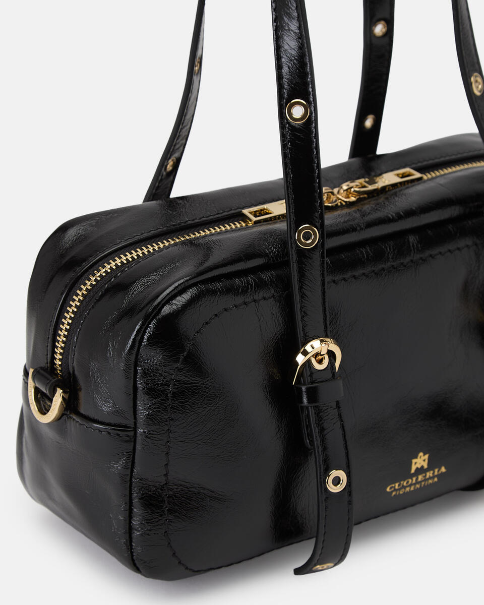 Eva soft duffle Vintage Nero  - Borse A Spalla - Borse Donna - Borse - Cuoieria Fiorentina