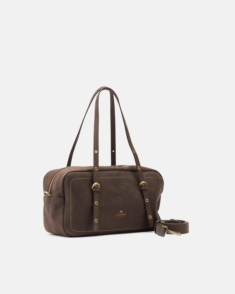 Eva soft large duffle Cioccolato  - Borse A Spalla - Borse Donna - Borse - Cuoieria Fiorentina