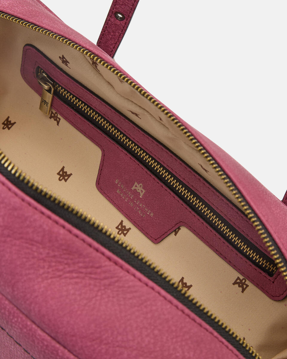 Eva soft large duffle Ciclamino  - Borse A Spalla - Borse Donna - Borse - Cuoieria Fiorentina