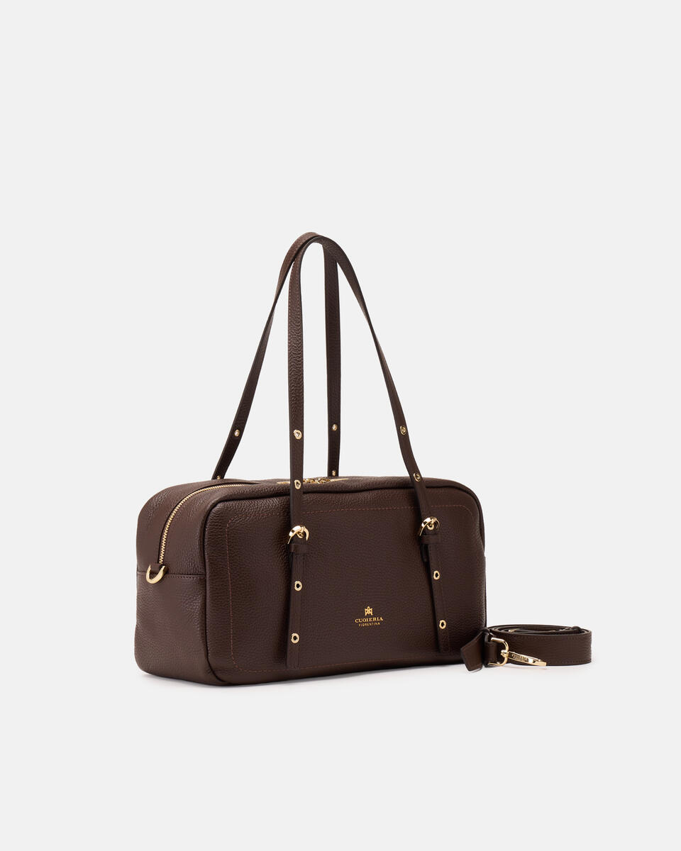 Eva soft large duffle Cioccolato  - Cuoieria Fiorentina