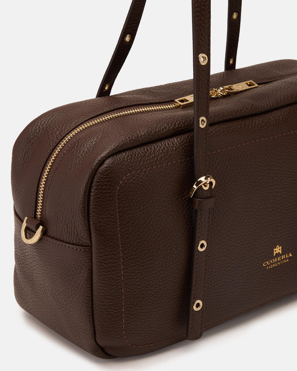 Eva soft large duffle Cioccolato  - Cuoieria Fiorentina