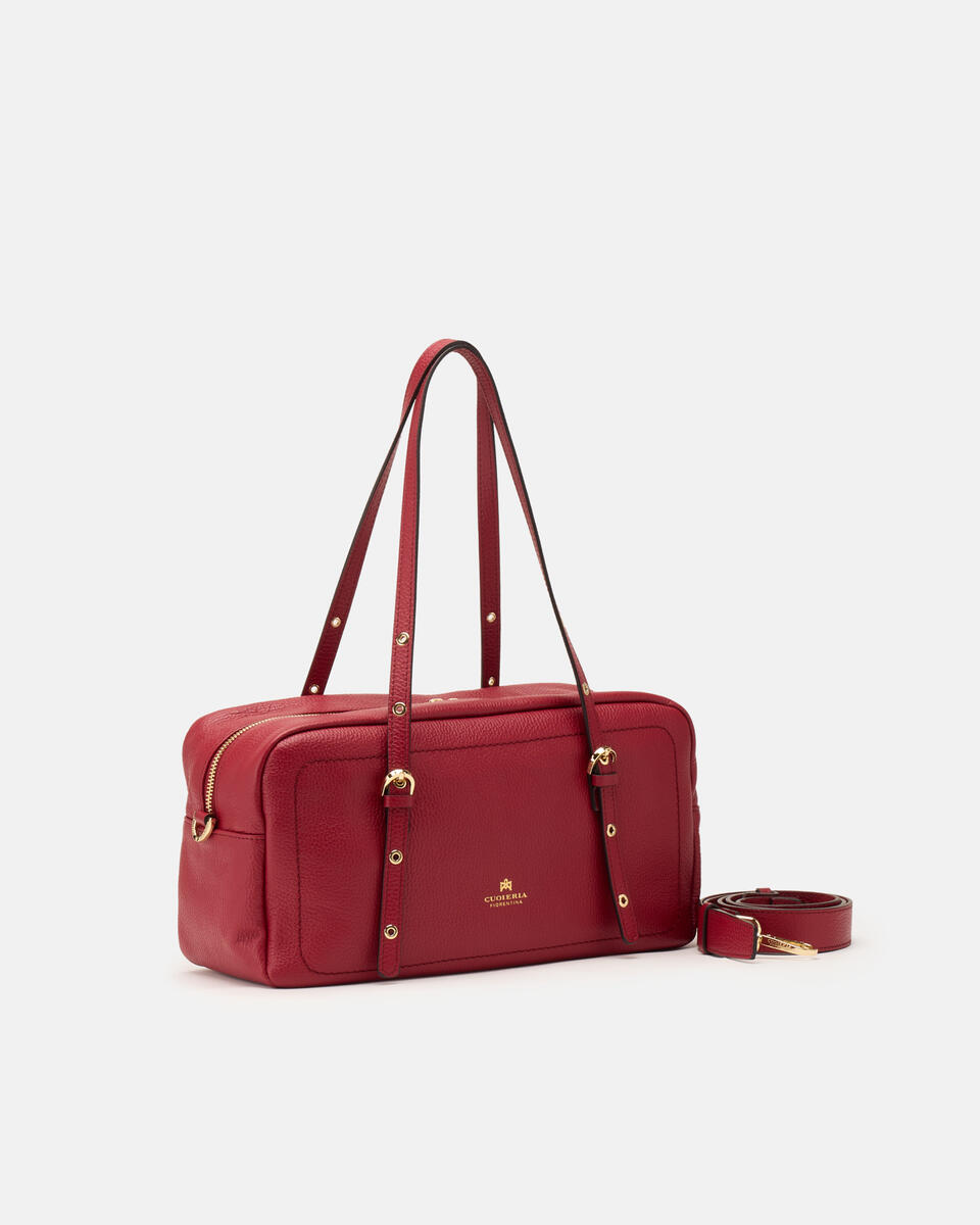 Eva soft large duffle Cherry  - Cuoieria Fiorentina