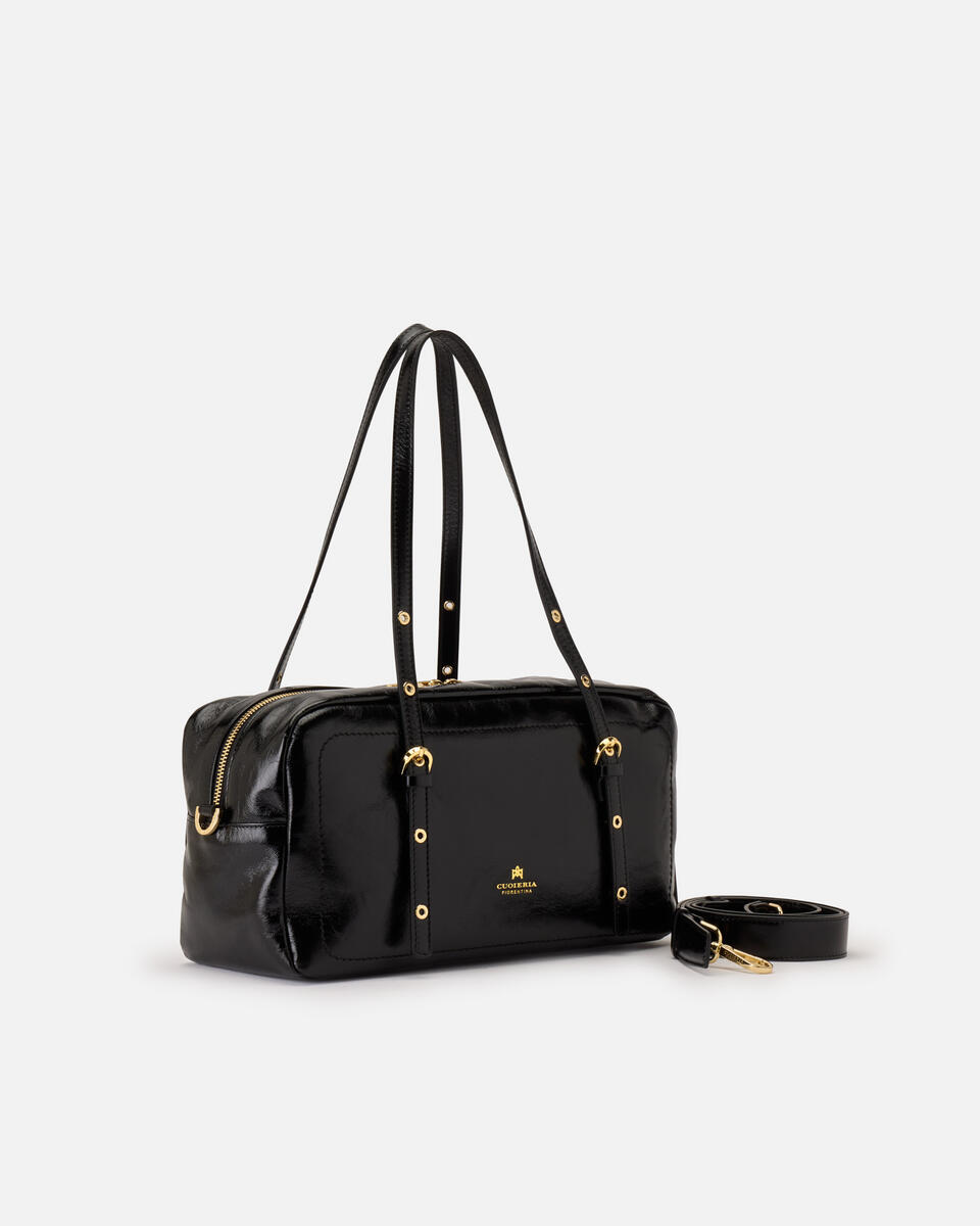 LARGE DUFFLE BAG Black  - Cuoieria Fiorentina