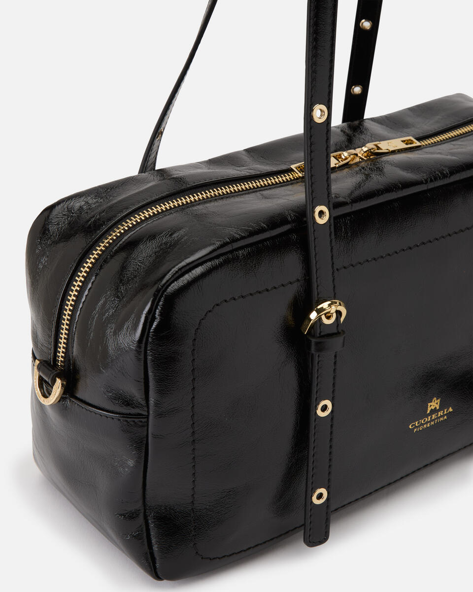 LARGE DUFFLE BAG Black  - Cuoieria Fiorentina