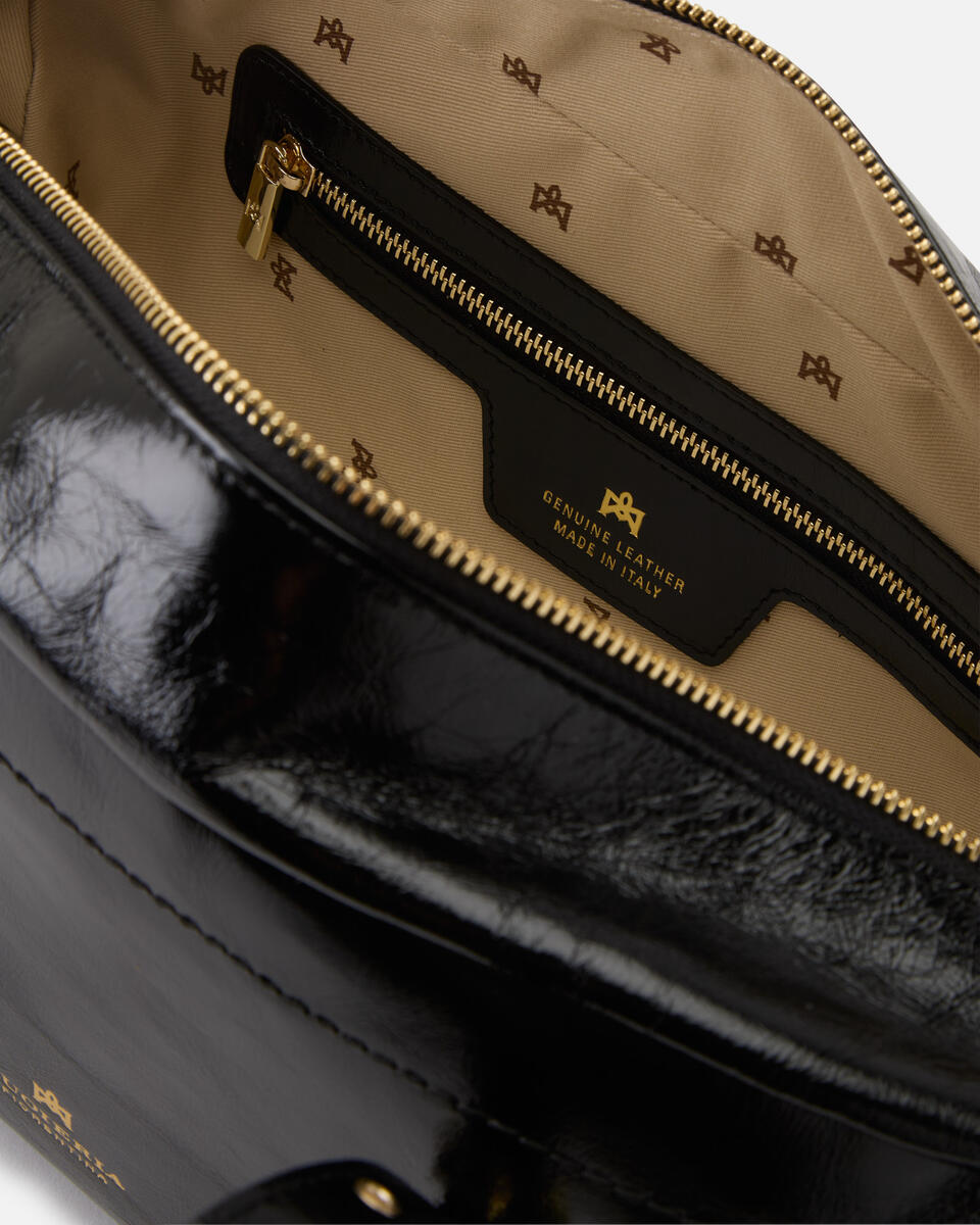 LARGE DUFFLE BAG Black  - Cuoieria Fiorentina