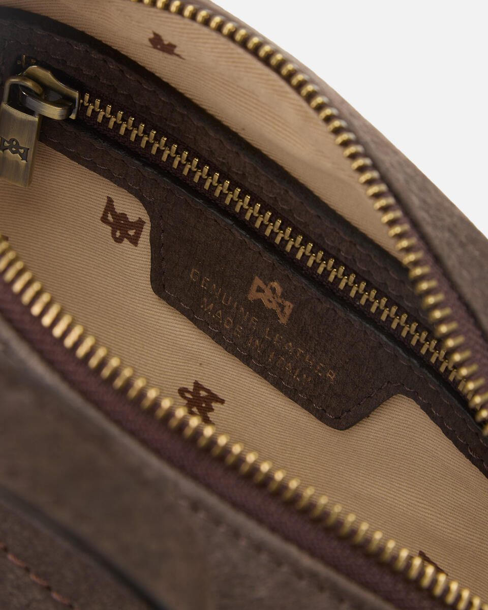 Eva soft mini duffle Cioccolato  - Mini Bags - Borse Donna - Borse - Cuoieria Fiorentina