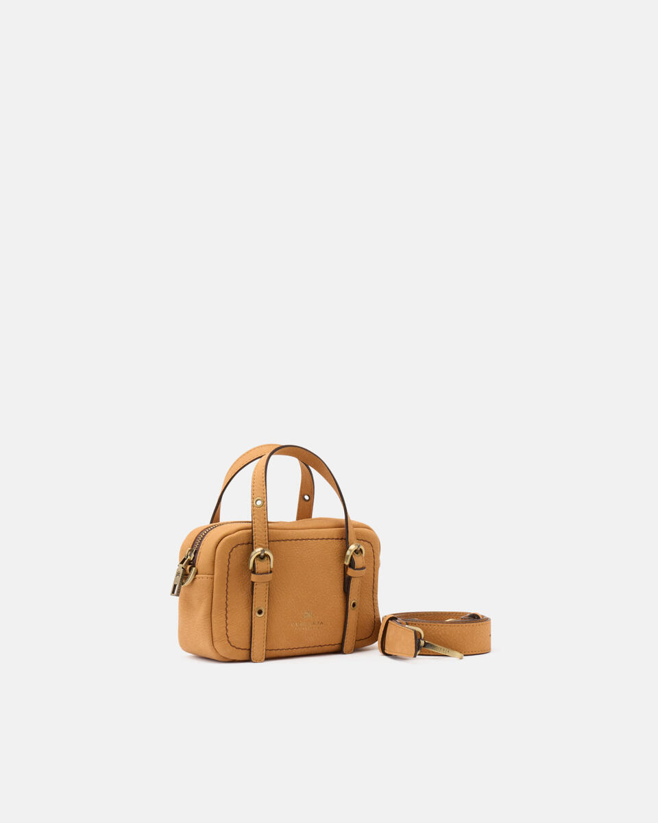 MINI DUFFLE BAG Curry  - Mini Bags - Women's Bags - Bags - Cuoieria Fiorentina