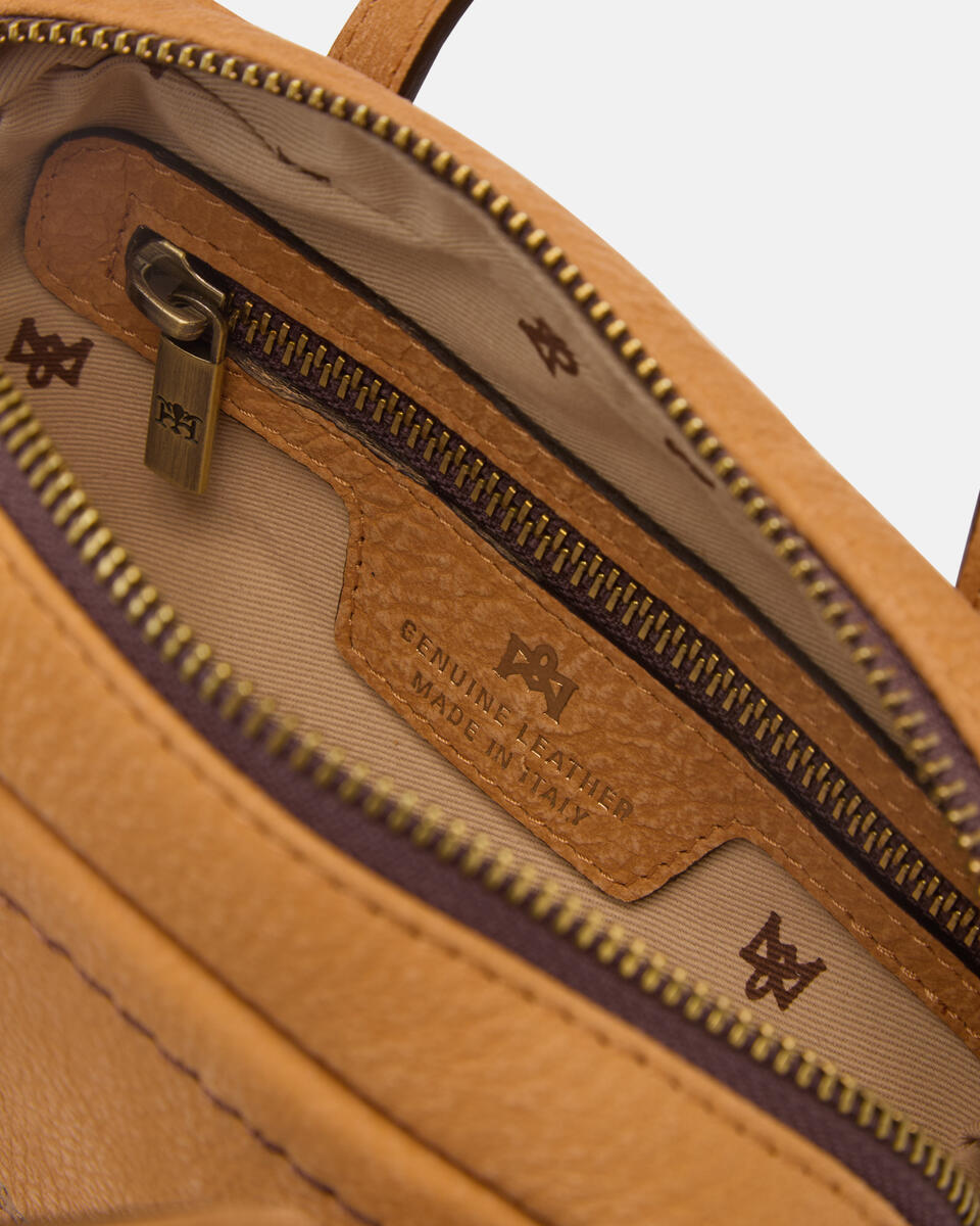 MINI DUFFLE BAG Curry  - Mini Bags - Women's Bags - Bags - Cuoieria Fiorentina