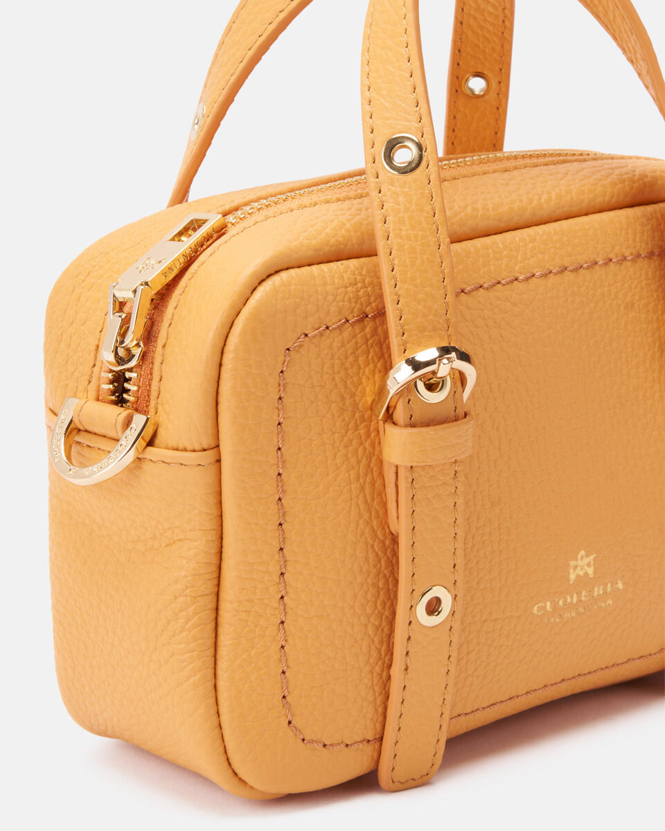 MINI DUFFLE BAG Apricot  - Mini Bags - Women's Bags - Bags - Cuoieria Fiorentina