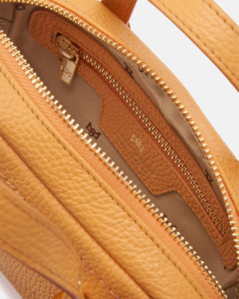 MINI DUFFLE BAG Apricot  - Mini Bags - Women's Bags - Bags - Cuoieria Fiorentina