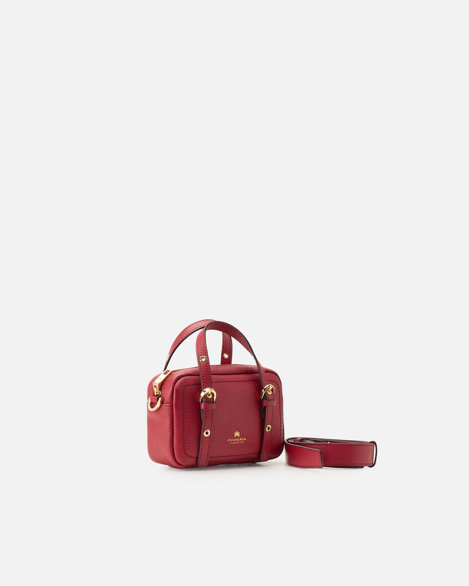 MINI DUFFLE BAG Cherry  - Mini Bags - Women's Bags - Bags - Cuoieria Fiorentina