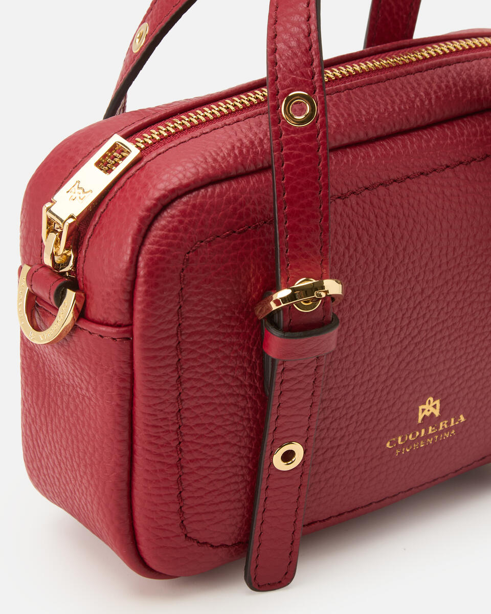 MINI DUFFLE BAG Cherry  - Mini Bags - Women's Bags - Bags - Cuoieria Fiorentina