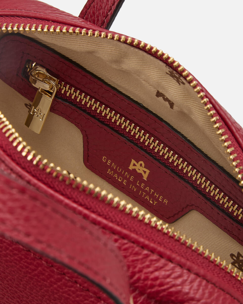 MINI DUFFLE BAG Cherry  - Mini Bags - Women's Bags - Bags - Cuoieria Fiorentina