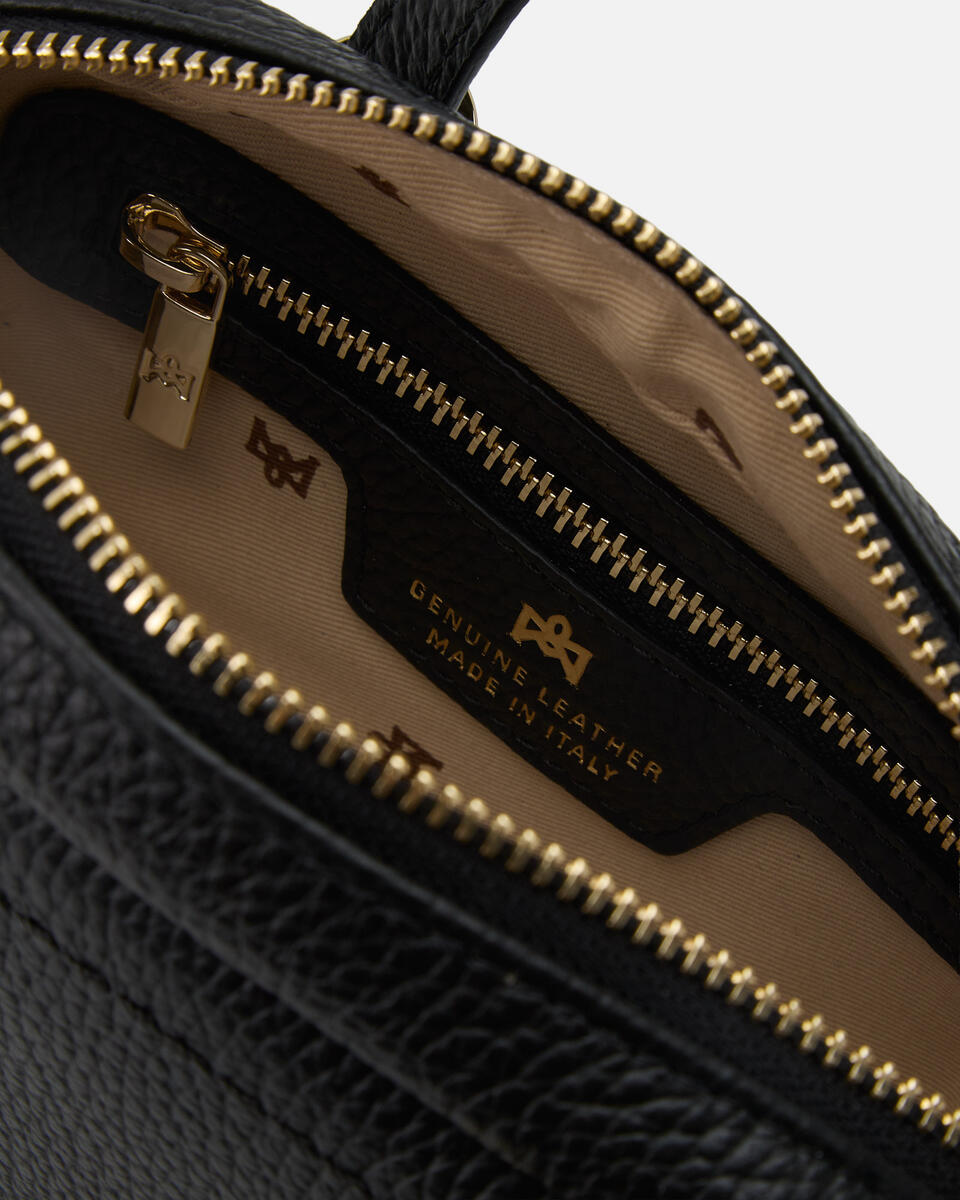 Eva soft mini duffle Nero  - Mini Bags - Borse Donna - Borse - Cuoieria Fiorentina