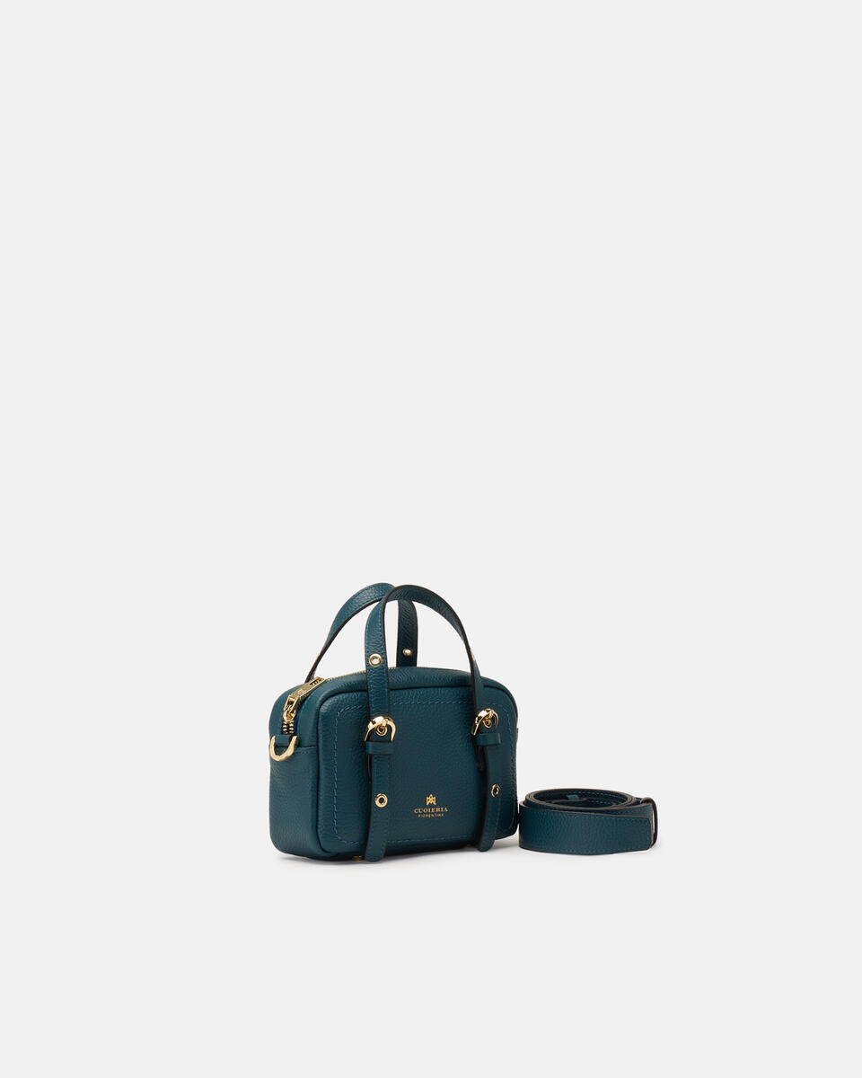Eva soft mini duffle Teal  - Cuoieria Fiorentina