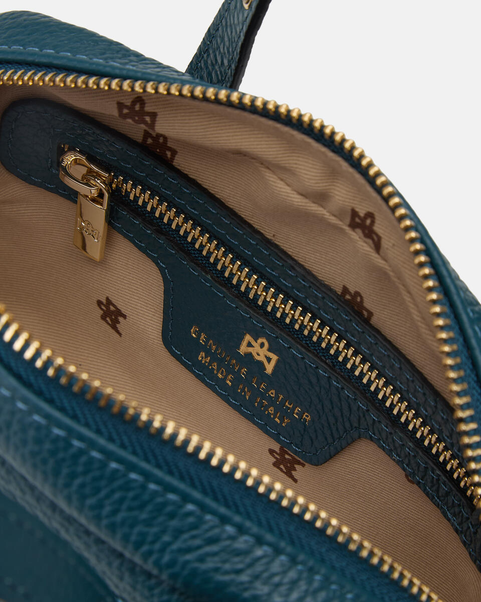 Eva soft mini duffle Teal  - Cuoieria Fiorentina