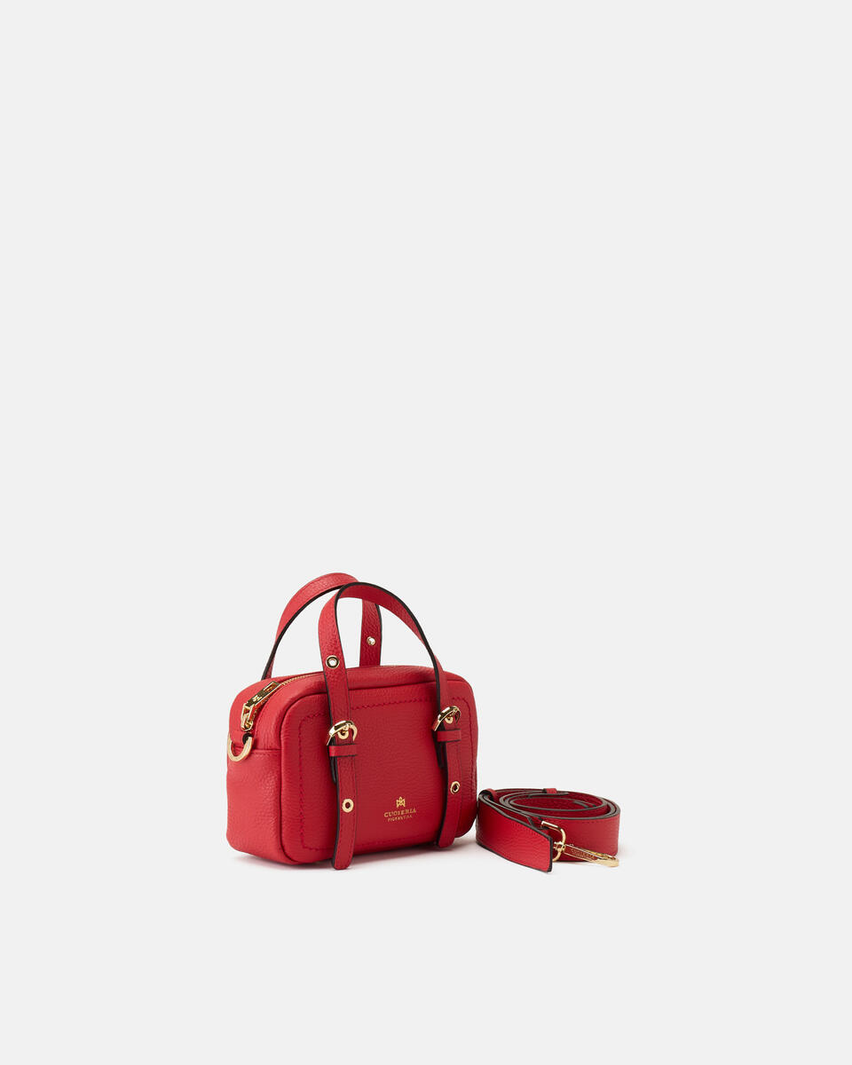 MINI DUFFLE BAG Tomato  - Mini Bags - Women's Bags - Bags - Cuoieria Fiorentina