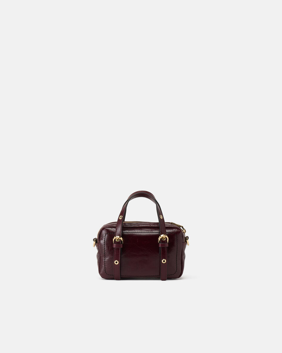Eva soft mini duffle Vintage Amarena  - Mini Bag - Borse Donna - Borse - Cuoieria Fiorentina