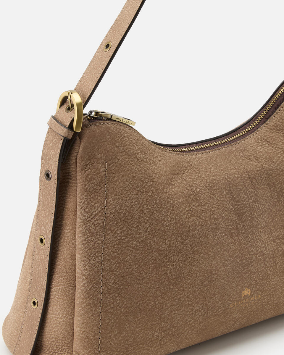 Eva soft squared hobo Desert  - Borse A Spalla - Borse Donna - Borse - Cuoieria Fiorentina