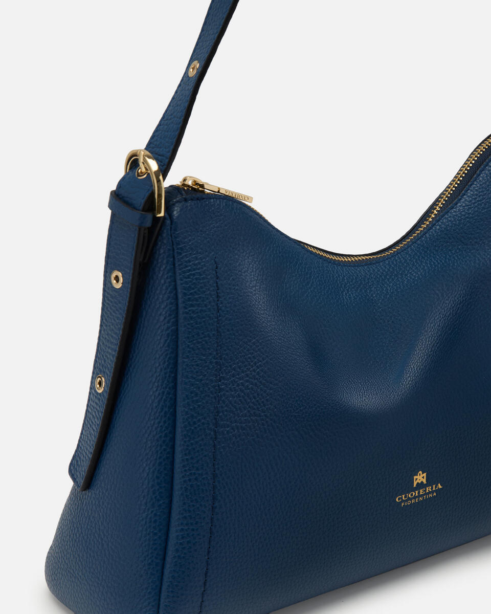 Eva soft squared hobo Oceano  - Cuoieria Fiorentina