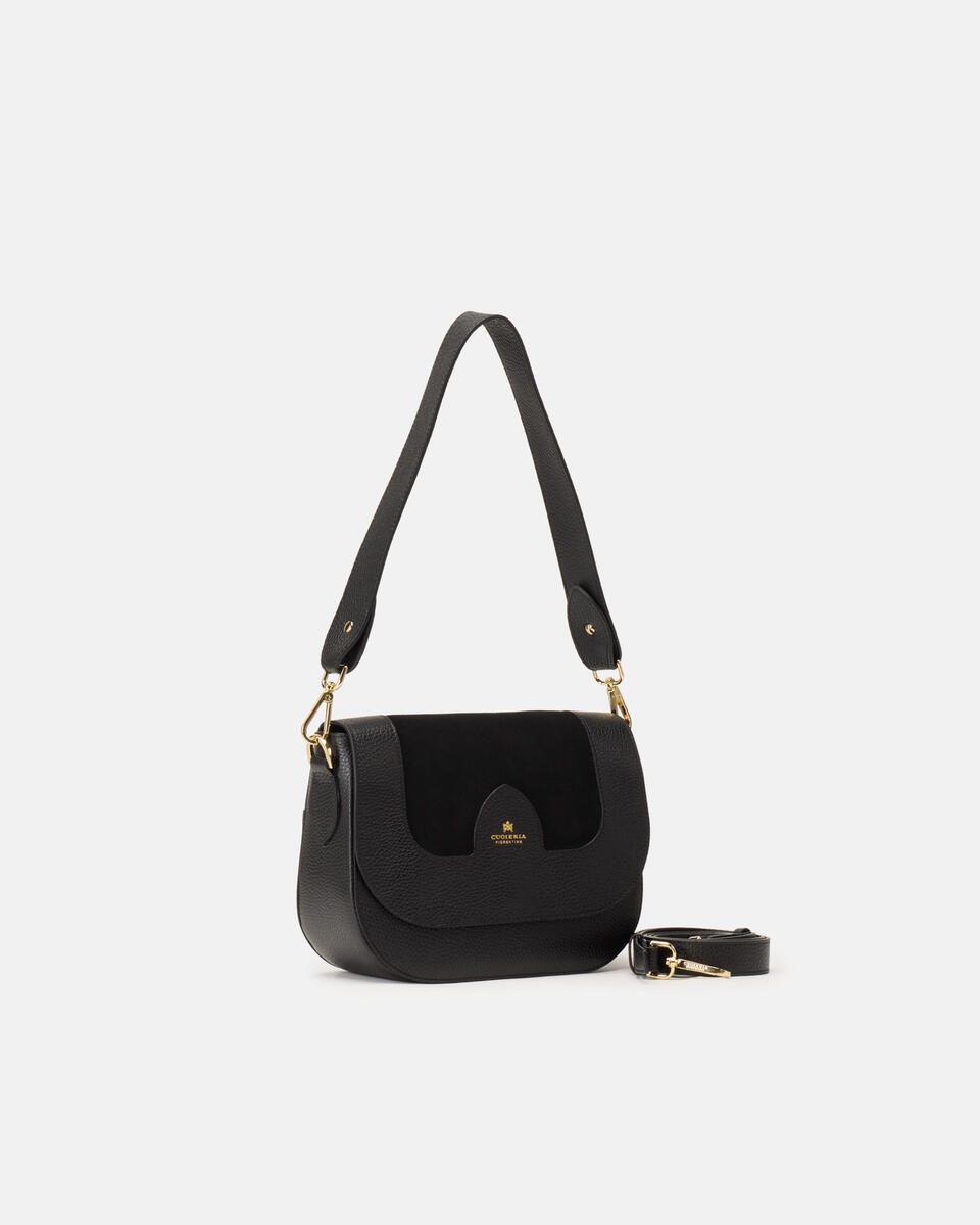 MESSENGER Black  - Shoulder Bags - Women's Bags - Bags - Cuoieria Fiorentina