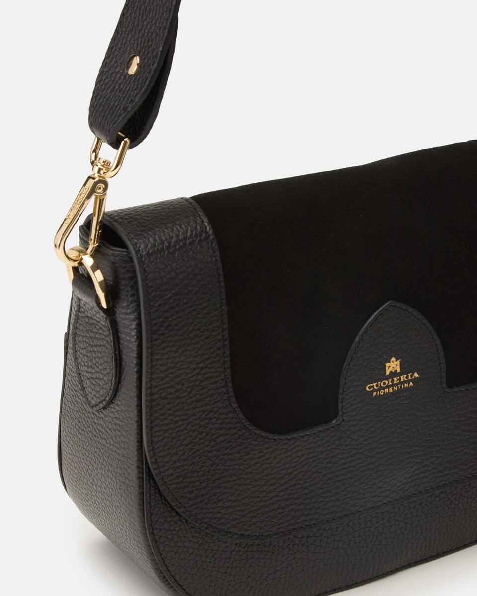MESSENGER Black  - Shoulder Bags - Women's Bags - Bags - Cuoieria Fiorentina
