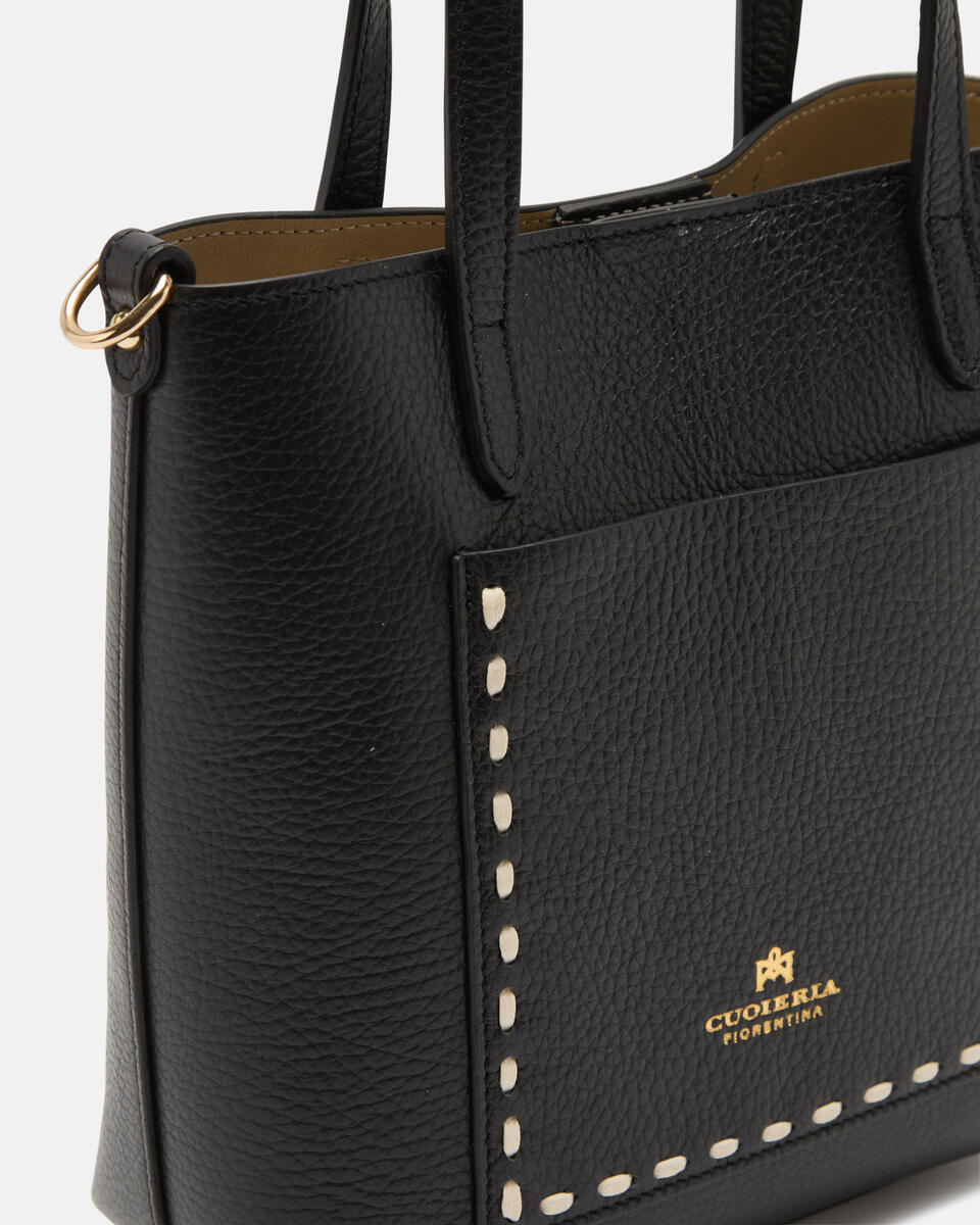 Small tote bag Black  - Tote Bag - Women's Bags - Bags - Cuoieria Fiorentina