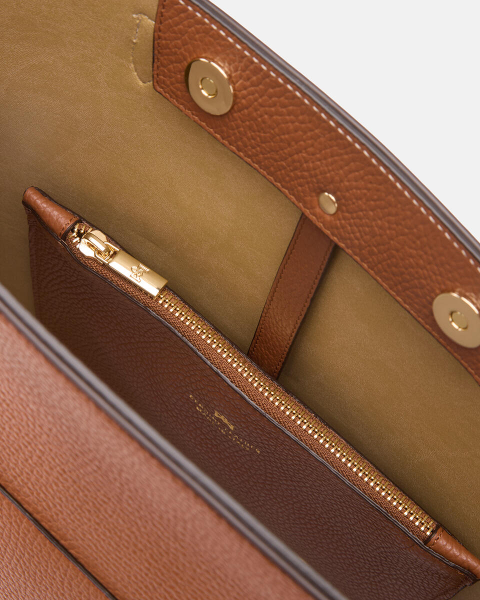 Link Shopping bag Caramel  - Shopping - Borse Donna - Borse - Cuoieria Fiorentina