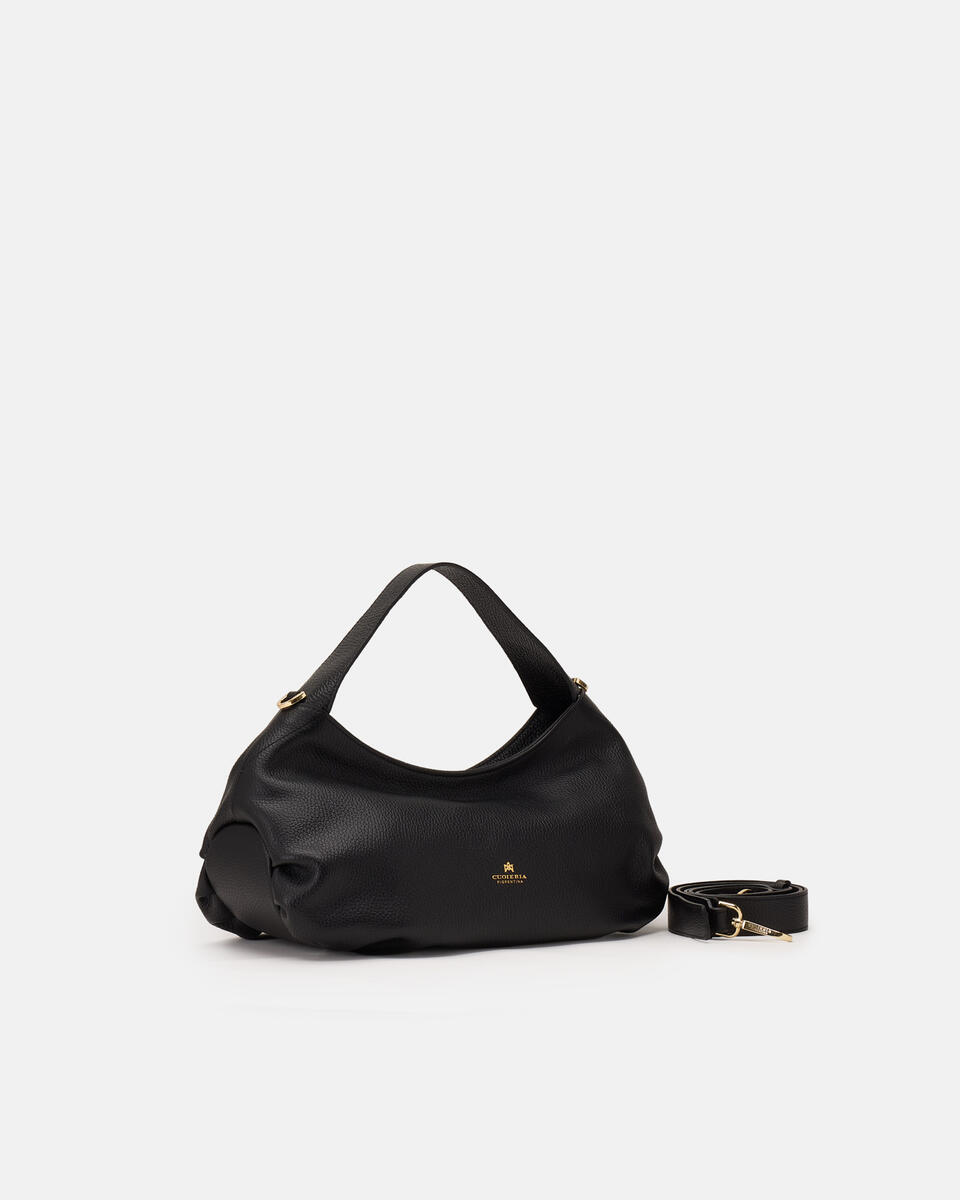 Gaia hobo in pelle Nero  - Tote Bag - Borse Donna - Borse - Cuoieria Fiorentina