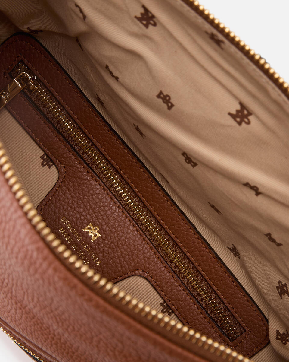 MAXI POUCH Caramel  - Clutch Bags - Women's Bags - Bags - Cuoieria Fiorentina