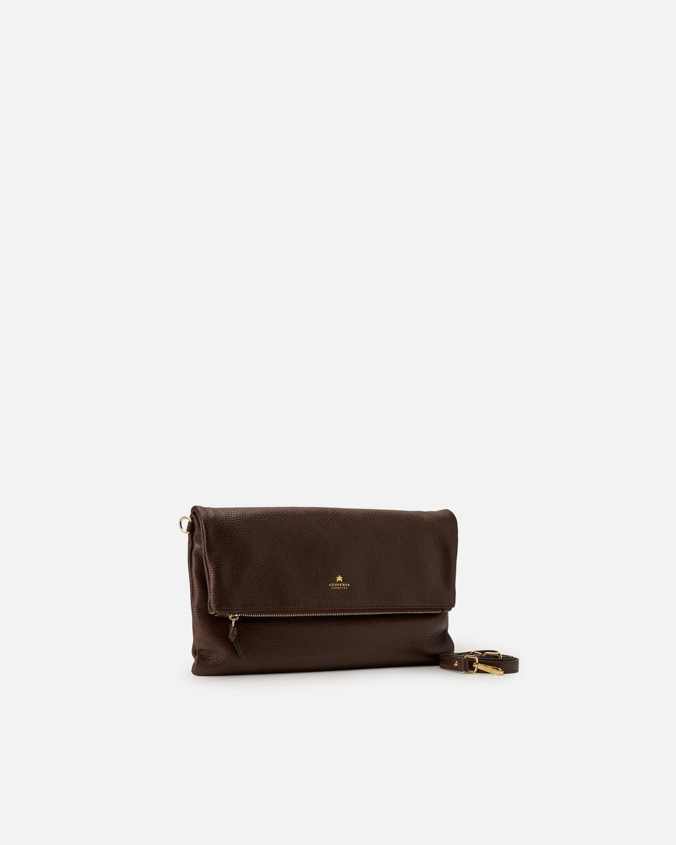 MAXI POUCH Chocolate  - Clutch Bags - Women's Bags - Bags - Cuoieria Fiorentina