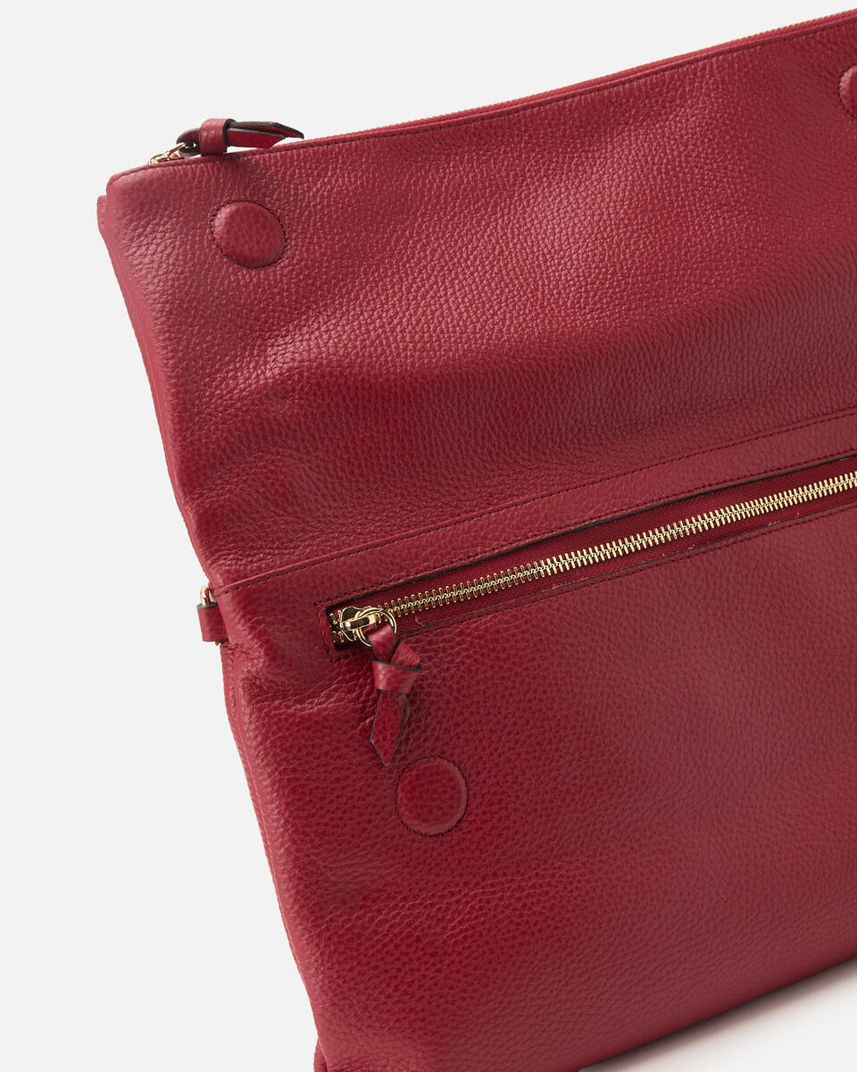 MAXI POUCH Cherry  - Clutch Bags - Women's Bags - Bags - Cuoieria Fiorentina