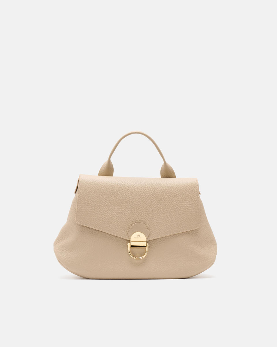 Jess large flap bag in pelle Prosecco  - Cuoieria Fiorentina